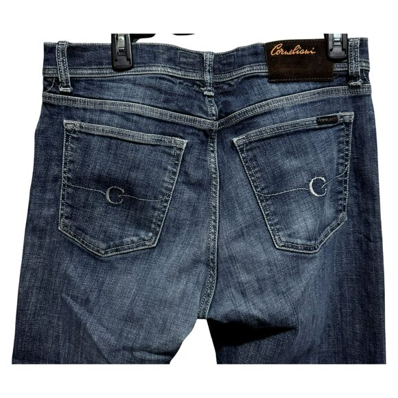 Corneliani Y5P Collection Mens Luxury Denim Jeans Sz W36 Made in Italy 5 Pocket - Picture 5 of 14
